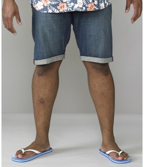 D555 Arix Denim Stretch Shorts - Lühikesed püksid - Lühikesed Püksid suured suurused: W40-W60