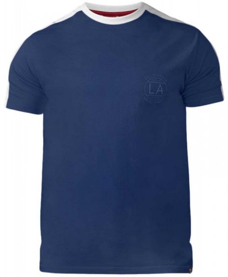 D555 Rick T-shirt Navy - T-särgid - Suured T-särgid 2XL – 14XL