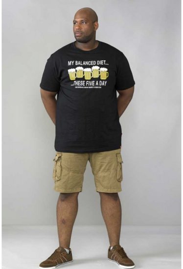 D555 Madison T-shirt Black - T-särgid - Suured T-särgid 2XL – 14XL