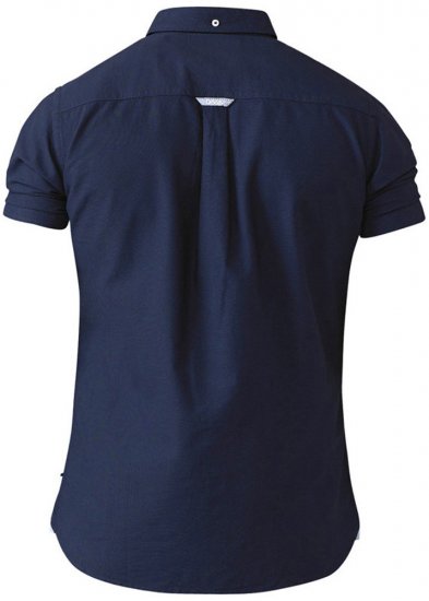 D555 Norman Short Sleeve Oxford Shirt Navy - Särgid - Meeste suured särgid 2XL – 8XL