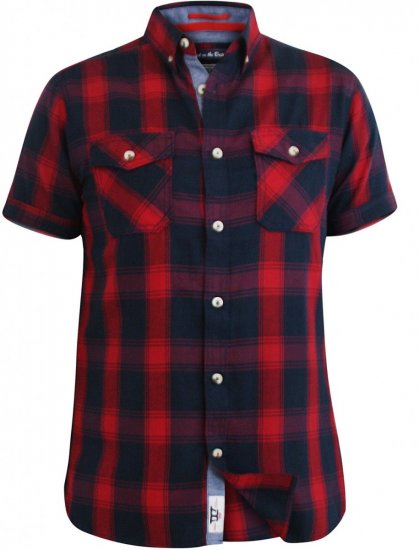 D555 Oliver Short Sleeve Shirt - Särgid - Meeste suured särgid 2XL – 8XL