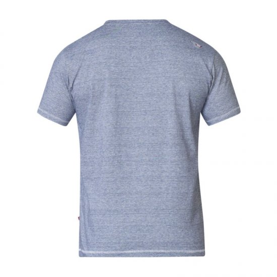 D555 Darcy Embroidered T-shirt Blue - T-särgid - Suured T-särgid 2XL – 14XL