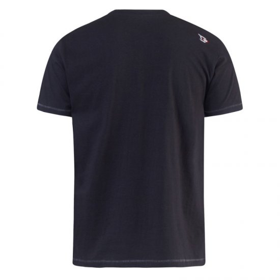 D555 Phillip T-shirt Black - T-särgid - Suured T-särgid 2XL – 14XL