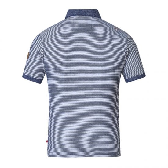D555 Tyrone Polo Blue - Polosärgid - Meeste suured polosärgid 2XL – 8XL