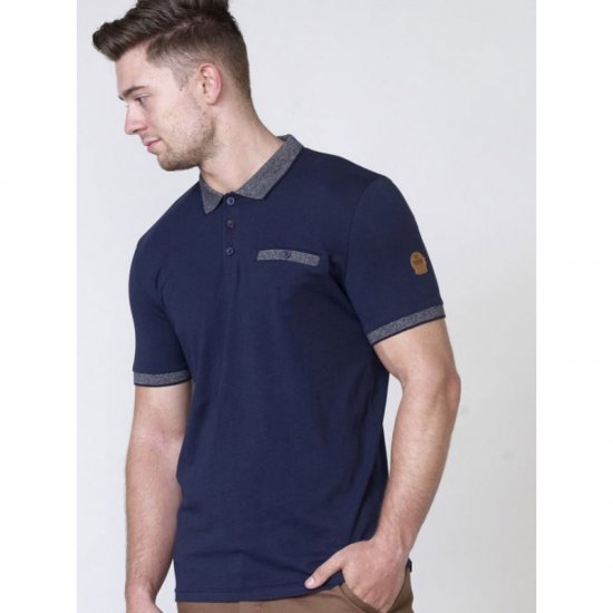 D555 Walker Polo Navy - Polosärgid - Meeste suured polosärgid 2XL – 8XL