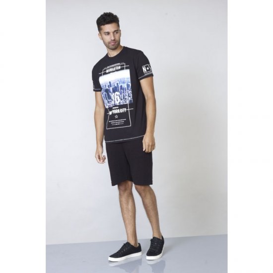 D555 Ethan T-shirt Black - T-särgid - Suured T-särgid 2XL – 14XL