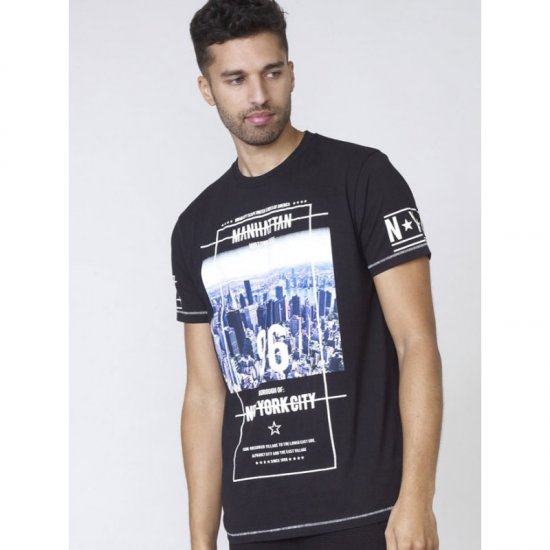 D555 Ethan T-shirt Black - T-särgid - Suured T-särgid 2XL – 14XL