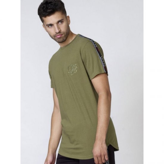 D555 Kambria Couture T-shirt Khaki - T-särgid - Suured T-särgid 2XL – 14XL