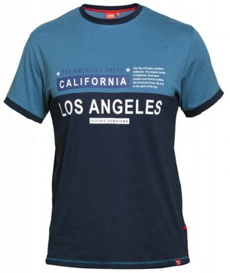 D555 Jackson T-shirt Teal - T-särgid - Suured T-särgid 2XL – 14XL