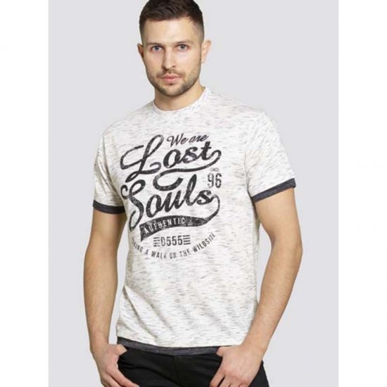 D555 Maiden T-shirt Off White - T-särgid - Suured T-särgid 2XL – 14XL
