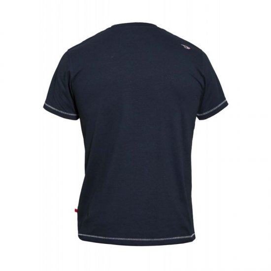 D555 Thornton Embroidery T-shirt Navy - T-särgid - Suured T-särgid 2XL – 14XL