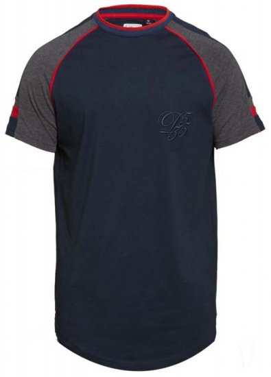 D555 Brendon T-shirt Navy - T-särgid - Suured T-särgid 2XL – 14XL