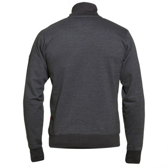 D555 Buxton Full Zip Sweatshirt Black - Sviitrid ja dressipluusid - Meeste suured kapuutsiga jakid suurustes 2XL – 14XL