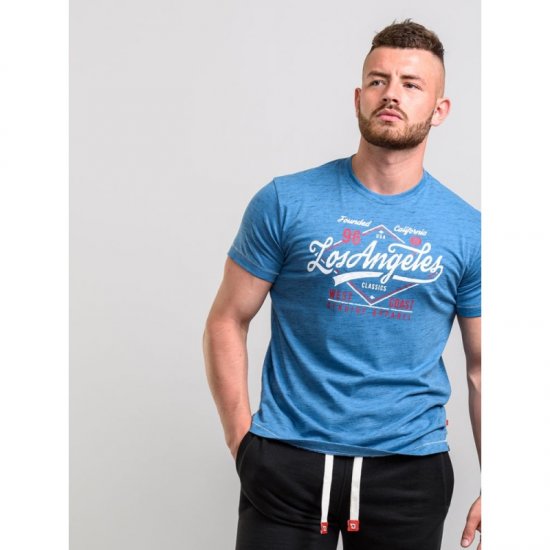 D555 Shelton T-shirt Blue - T-särgid - Suured T-särgid 2XL – 14XL