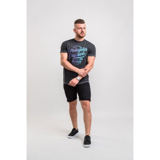D555 Simmons T-shirt Black - T-särgid - Suured T-särgid 2XL – 14XL