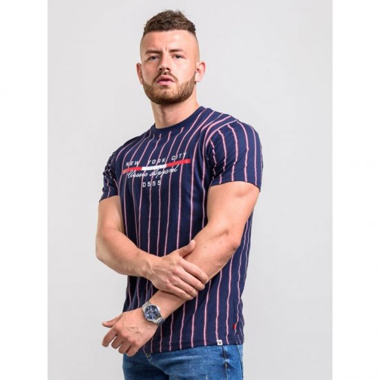 D555 Davis T-shirt Navy - T-särgid - Suured T-särgid 2XL – 14XL