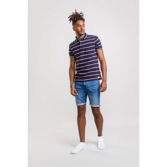D555 Holmes Polo Navy - Polosärgid - Meeste suured polosärgid 2XL – 8XL