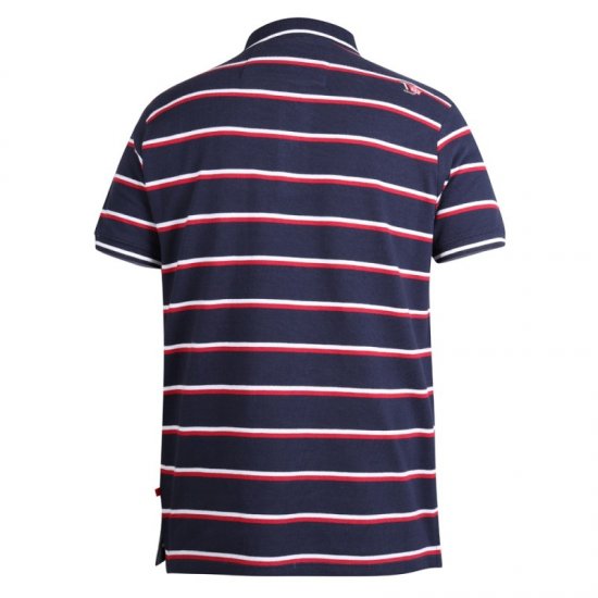 D555 Holmes Polo Navy - Polosärgid - Meeste suured polosärgid 2XL – 8XL