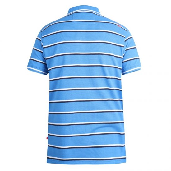 D555 Holmes Polo Blue - Polosärgid - Meeste suured polosärgid 2XL – 8XL