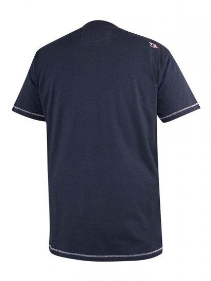 D555 Randwick San Francisco Printed T-Shirt Navy - T-särgid - Suured T-särgid 2XL – 14XL