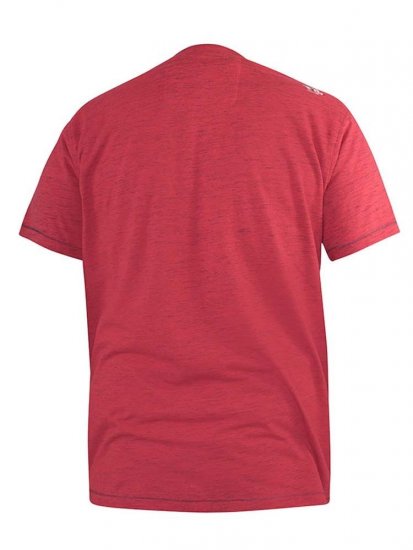 D555 Brisbane Santa Monica Route 66 Printed T-Shirt Red - T-särgid - Suured T-särgid 2XL – 14XL