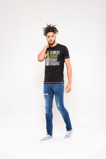 D555 Salford Save Water Drink Beer T-shirt Black - T-särgid - Suured T-särgid 2XL – 14XL