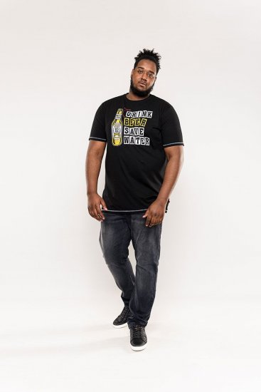 D555 Salford Save Water Drink Beer T-shirt Black - T-särgid - Suured T-särgid 2XL – 14XL