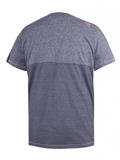 D555 Anson Originals Printed T-shirt Denim Marl - T-särgid - Suured T-särgid 2XL – 14XL