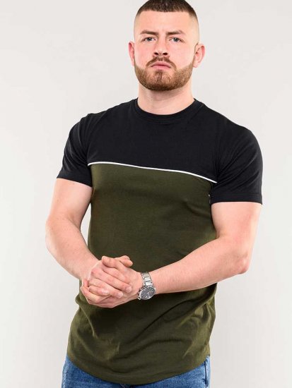 D555 Buckland Couture Cut And Sew Curved Hem T-Shirt - T-särgid - Suured T-särgid 2XL – 14XL