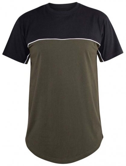 D555 Buckland Couture Cut And Sew Curved Hem T-Shirt - T-särgid - Suured T-särgid 2XL – 14XL