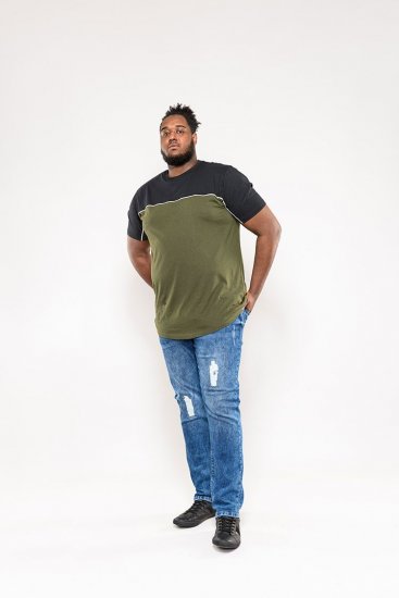 D555 Buckland Couture Cut And Sew Curved Hem T-Shirt - T-särgid - Suured T-särgid 2XL – 14XL
