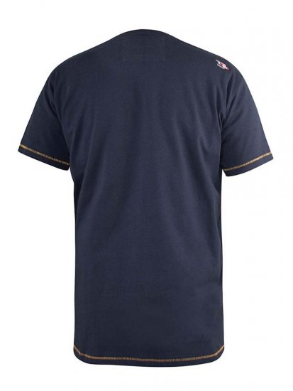 D555 Jasper Authentic Printed T-shirt Navy - T-särgid - Suured T-särgid 2XL – 14XL