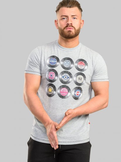D555 Hexworth Vinyl Records Printed T-Shirt - T-särgid - Suured T-särgid 2XL – 14XL