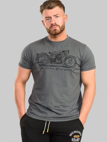 D555 Puxton Motorbike Printed T-Shirt - T-särgid - Suured T-särgid 2XL – 14XL