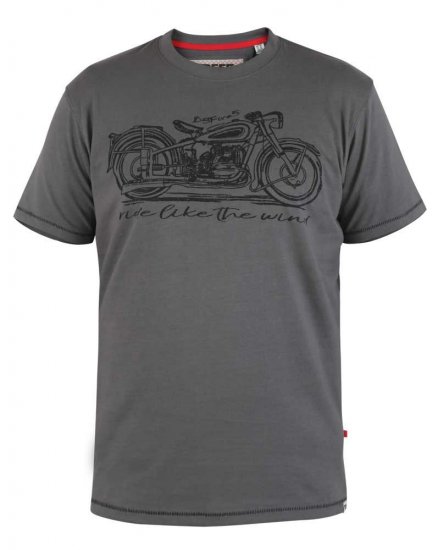 D555 Puxton Motorbike Printed T-Shirt - T-särgid - Suured T-särgid 2XL – 14XL