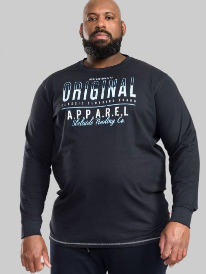 D555 Yeovil Long Sleeve T-Shirt - T-särgid - Suured T-särgid 2XL – 14XL