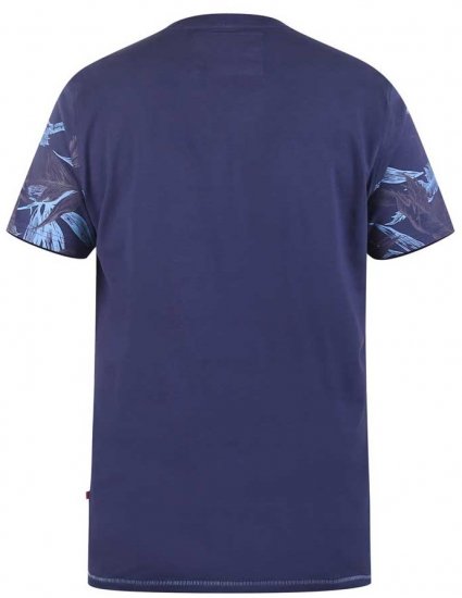 D555 BROMLEY Floral Panel Printed T-Shirt - T-särgid - Suured T-särgid 2XL – 14XL