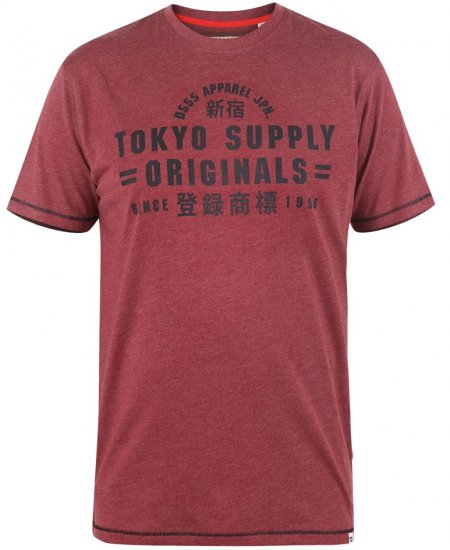 D555 LINTON Printed T-Shirt - T-särgid - Suured T-särgid 2XL – 14XL