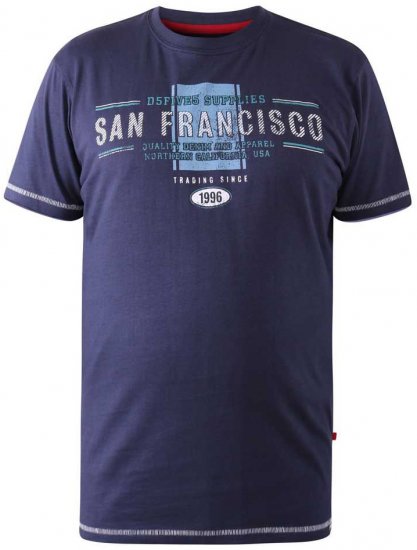 D555 WANSTEAD San Francisco T-Shirt - T-särgid - Suured T-särgid 2XL – 14XL