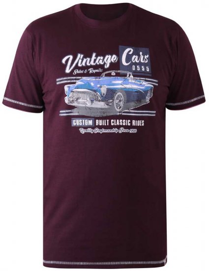 D555 BUCKHURST Vintage Cars T-Shirt - T-särgid - Suured T-särgid 2XL – 14XL
