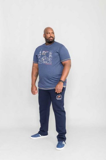 D555 DEBDEN NYC Night Skyline T-Shirt - T-särgid - Suured T-särgid 2XL – 14XL