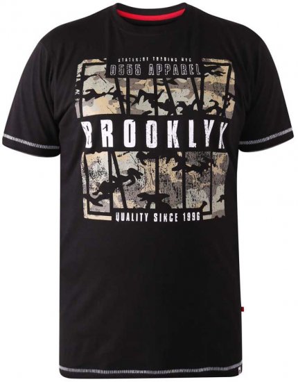 D555 BRICKET Camo Brooklyn T-Shirt - T-särgid - Suured T-särgid 2XL – 14XL