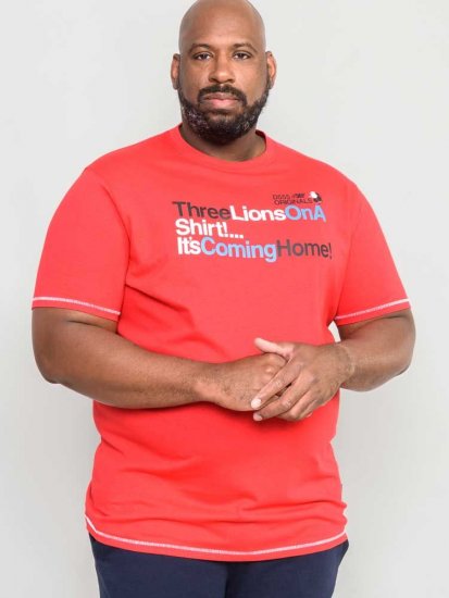 D555 LIONS England T-shirt - T-särgid - Suured T-särgid 2XL – 14XL