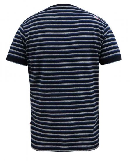 D555 Beamont Jacquard Stripe T-Shirt - T-särgid - Suured T-särgid 2XL – 14XL