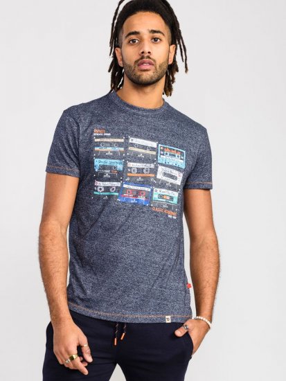 D555 Apsey Multi Cassette Tape Printed T-Shirt - T-särgid - Suured T-särgid 2XL – 14XL
