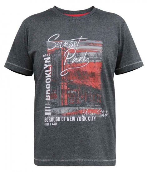 D555 Bramfield Sunset Park Brooklyn Printed T-Shirt - T-särgid - Suured T-särgid 2XL – 14XL