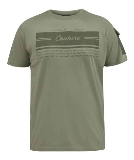 D555 Yarwell Printed T-Shirt With Sleeve Pocket - T-särgid - Suured T-särgid 2XL – 14XL