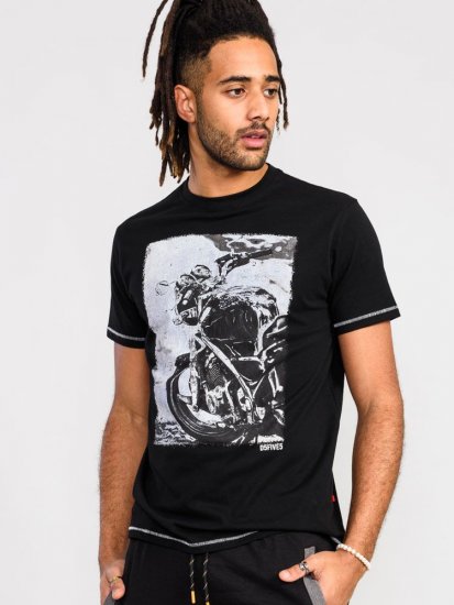 D555 Pinewood Photographic Bike Printed T-Shirt - T-särgid - Suured T-särgid 2XL – 14XL