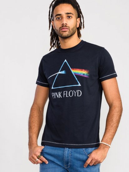 D555 Eclipse Official Pink Floyd Printed Crew Neck T-Shirt - T-särgid - Suured T-särgid 2XL – 14XL