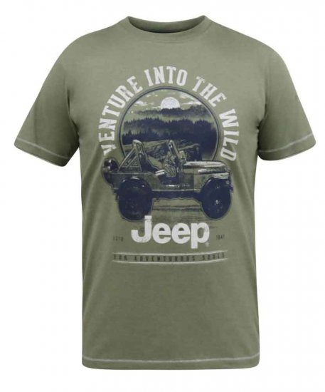 D555 Hibbert Official Jeep Printed T-Shirt - T-särgid - Suured T-särgid 2XL – 14XL
